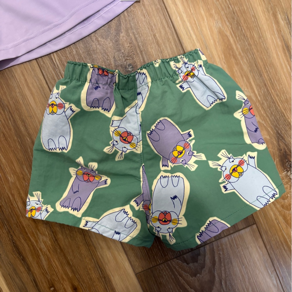 Patagonia Infants' Capilene Silkweight Hoodie & Baggie Shorts Size 12-18 months - Picture 3 of 8